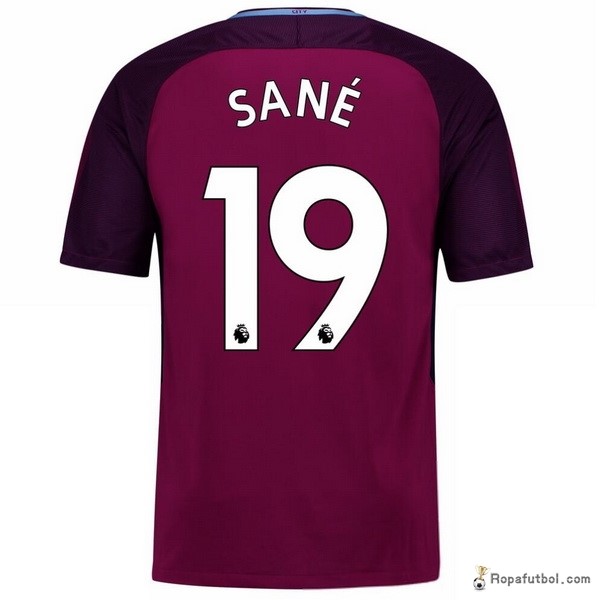 Camiseta Manchester City Replica Segunda Ropa Sane 2017/18